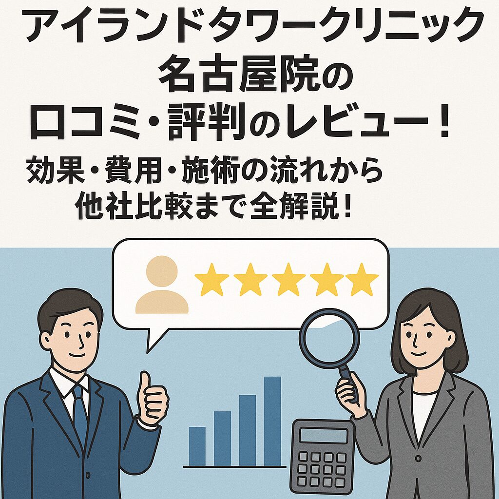 アイランドタワークリニック名古屋院の評判と口コミを徹底解説！効果・料金・施術の流れから他院との比較まで完全ガイド