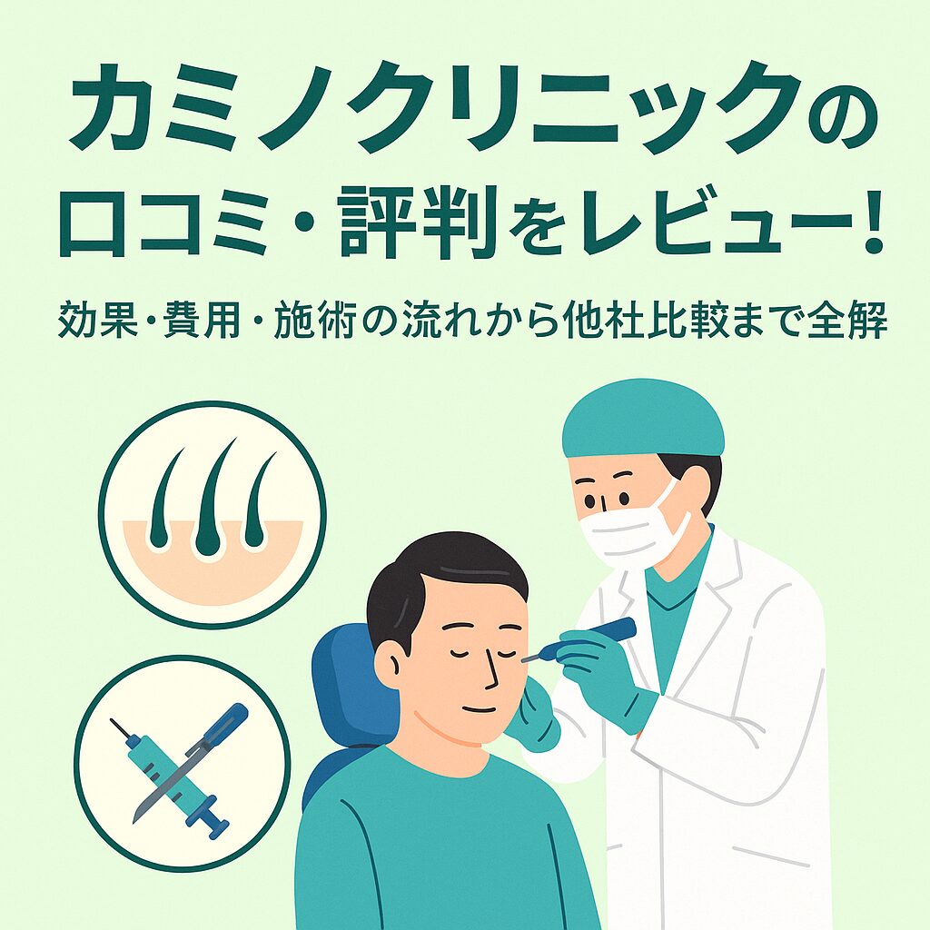 カミノクリニックの口コミ・評判を徹底調査｜効果や料金、施術の流れを他院と比較して解説！