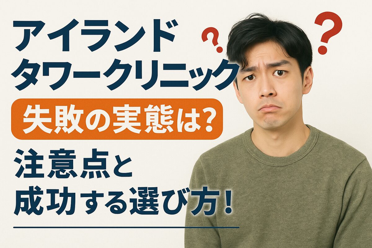 アイランドタワークリニックでの失敗事例は本当にあるのか？注意すべきポイントと成功するためのクリニック選びのコツ！