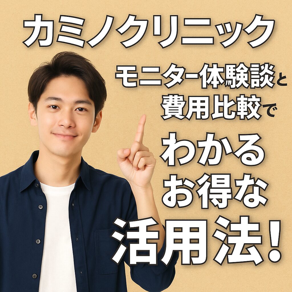 カミノクリニックのモニター体験レポートと料金比較で見る賢い利用法！