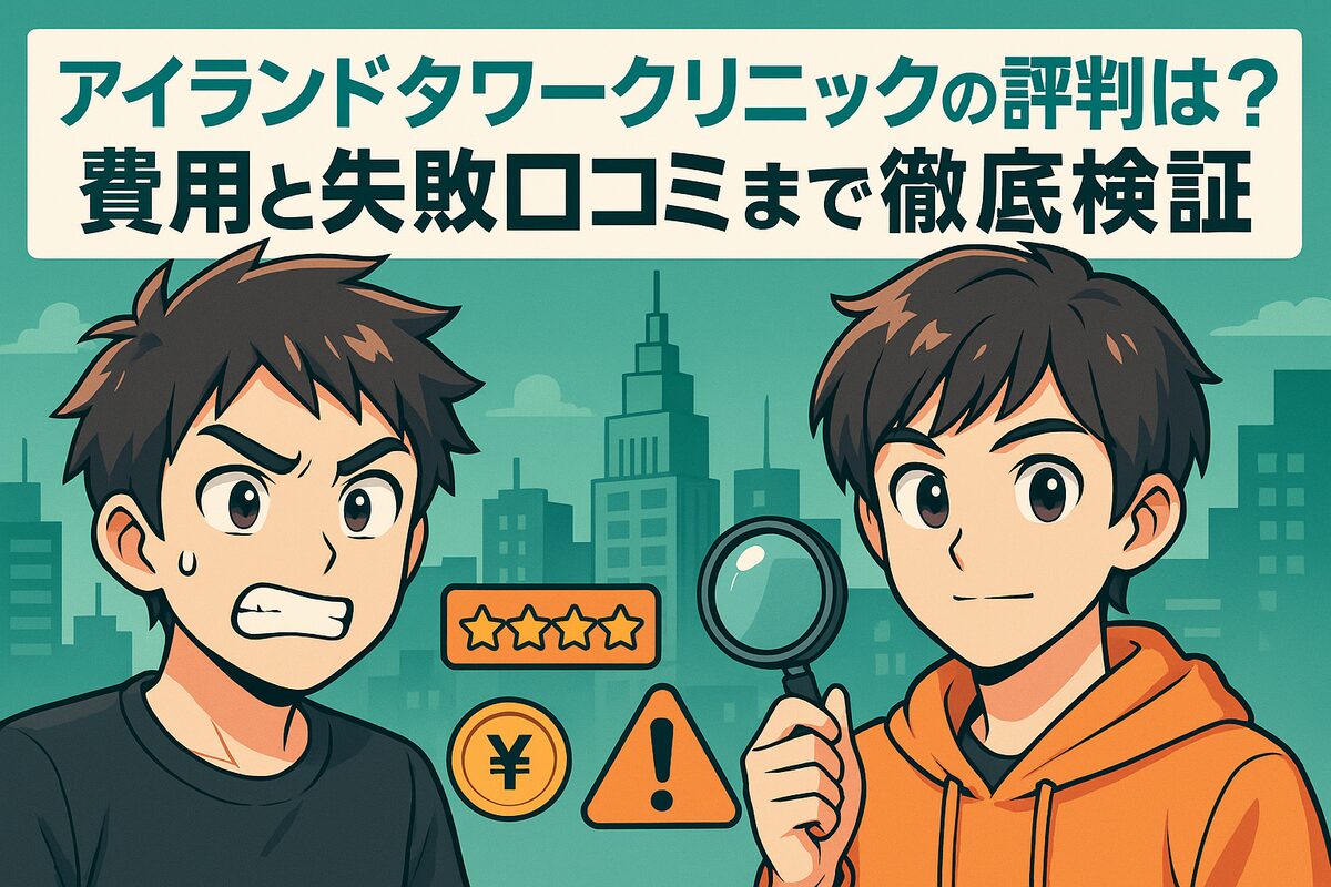 アイランドタワークリニックの評判は本当に悪いのか？費用や失敗談まで徹底的に調査