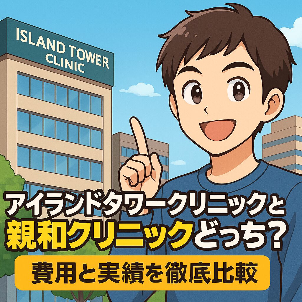 アイランドタワークリニックと親和クリニックを比較！価格と実績で徹底チェック